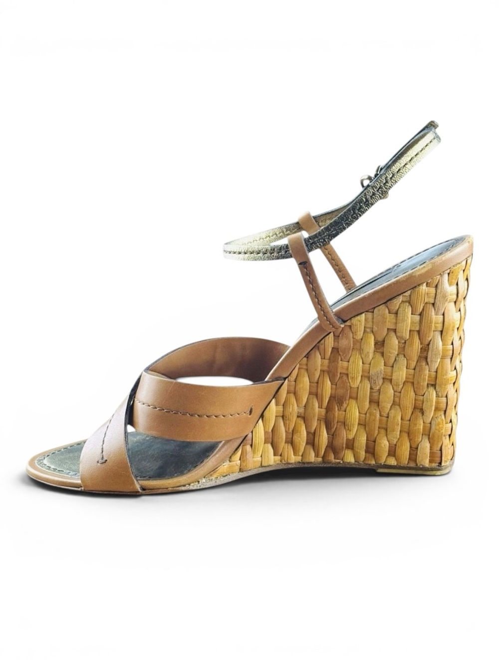 Louis Vuitton Tan Leather Woven Wedge Sandals
Size 37 - Picture 6 of 10